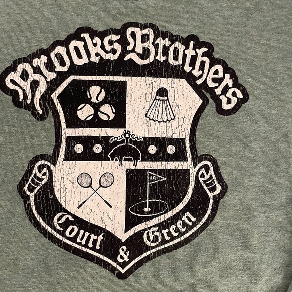 Brooks Brothers crest print crew sweatshirt - Picture 3 of 4